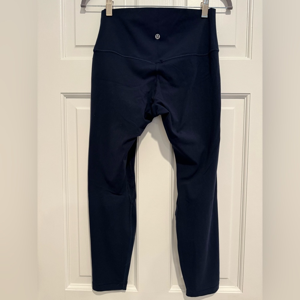 Lululemon Align Leggings True Navy 25 inch No Pockets, Size 8